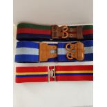 3 Military Stable Belts