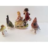 Goebel Birds and Vintage Figurine