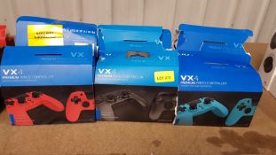 (R13D) Gaming. 6 X VX4 Preium Wired Controller For PS4 & PC