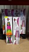 (R13B) Lighting. 10 X Mixed Style Lava Lamps (With RTM Stickers)