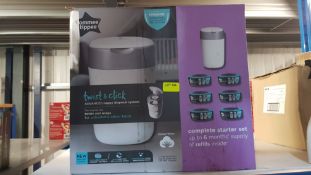 (R11C) Baby. 1 X Tommee Tippee Twist & Click Advanced Nappy Disposal System Complete Starter Set