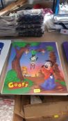(R6L) Approx 100 X Mixed Encapsulated Disney Posters (New)