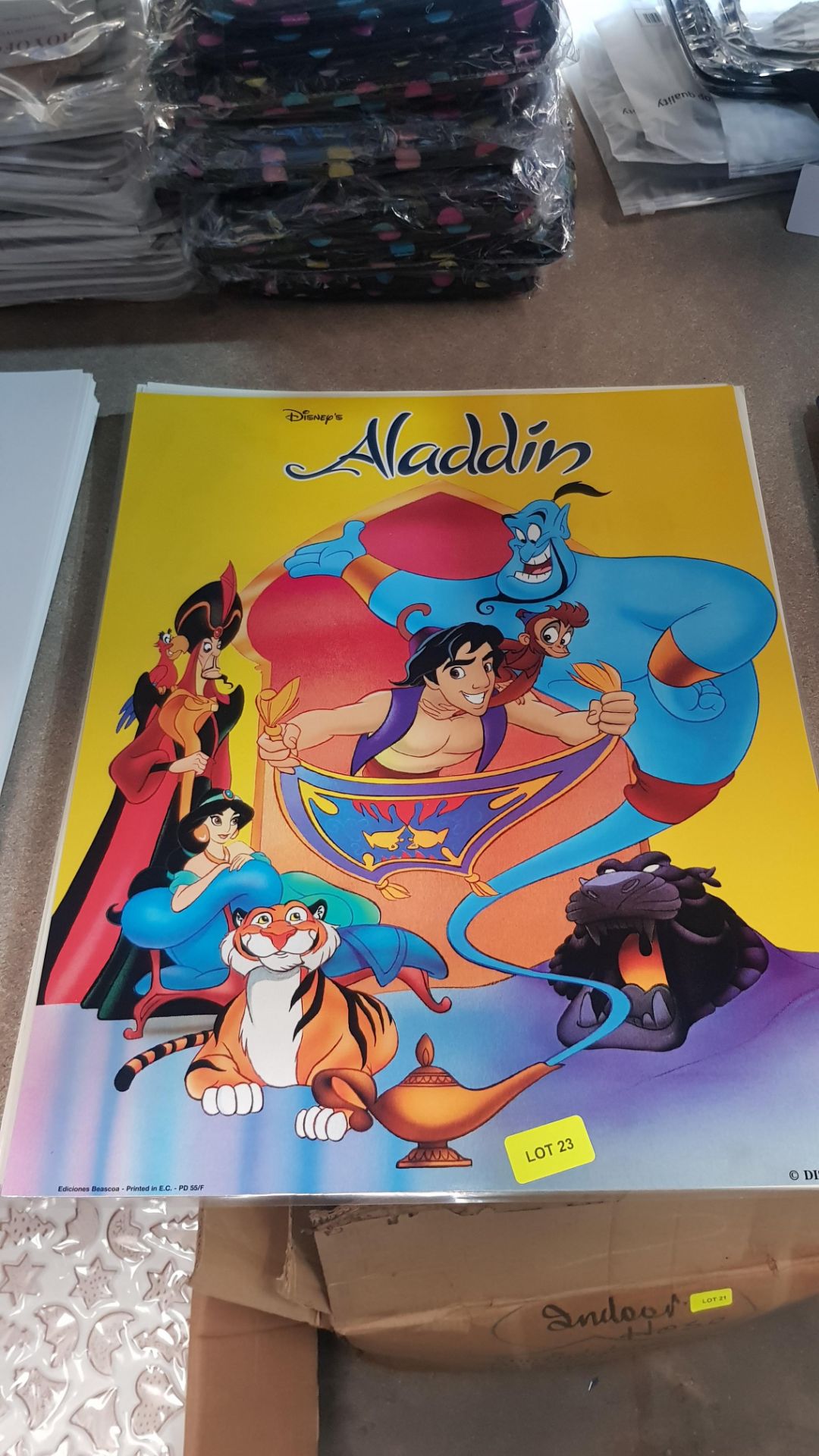 (R6M) Approx 100 X Mixed Encapsulated Disney Posters (New)