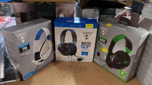 (R11H) Gaming. 3 Headphone Items. 1 X Turtle Beach Recon 50 X Xbox Wired. 1 X Turtle Beach Recon