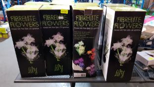 (R11) 8 X Fibrelite Flowers (With RTM Stickers)