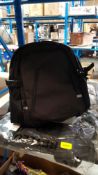 (R10G) 8 Items. 4 X Kobwa Black Backpacks & 4 X Berennis Cooler Bag (Blue) All New