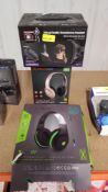 (R13D) 3 Items. 1 X Blackweb Wireless Headphones, 1 X Stealth Gaming Headset & 1 X Dream Vision VR