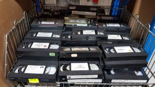 (R7C) A Quantity Of Vintage VHS Movie Videos (No Cases). To Include Band Of Brothers, Star Wars,