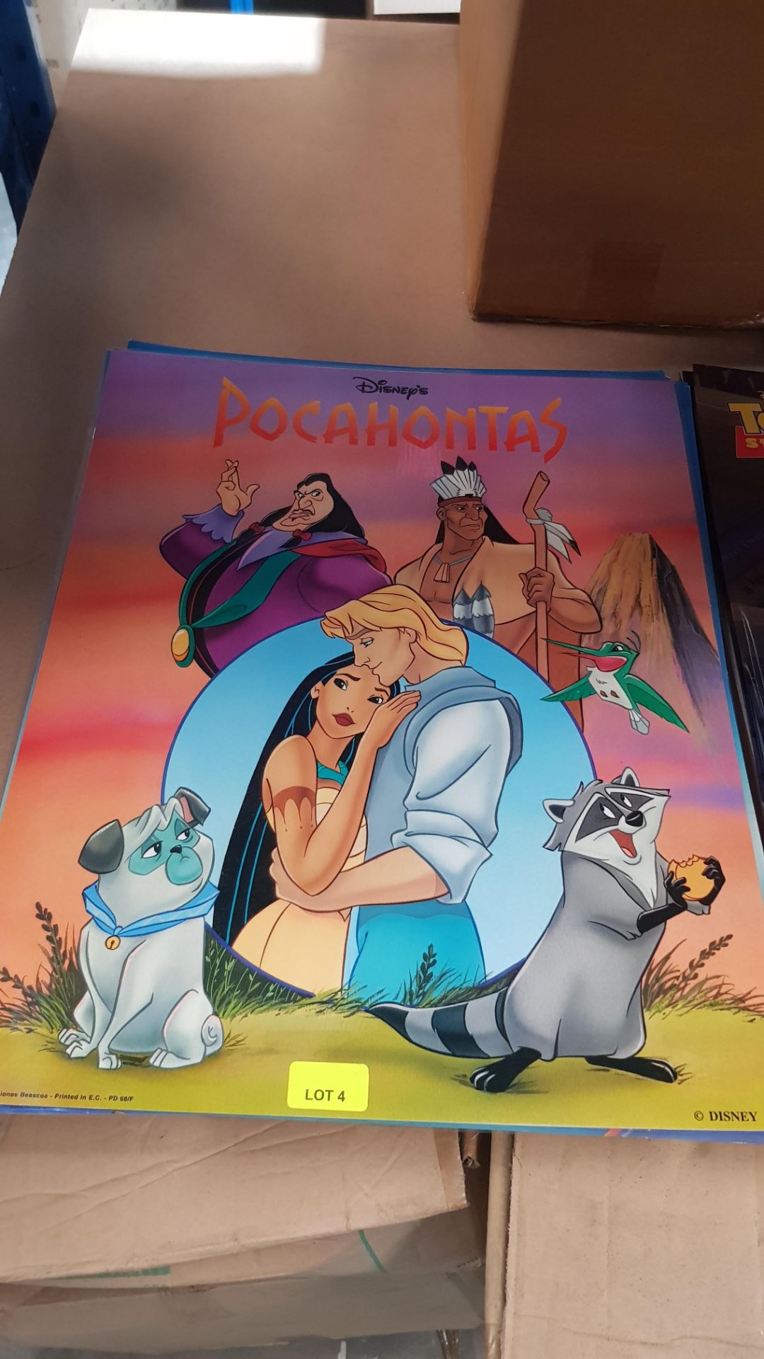 (R6O) Approx 100 X Mixed Encapsulated Disney Posters (New)