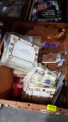 (R7E) Contents Of 4 Containers. Mixed Lot. To Include A Quantity Of Mixed Valentine / Christmas C