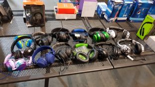 (R11) 13 X Mixed Gaming / Headphones To Include Turtle Beach, Playstation & Power A,