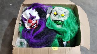 (R10H) Halloween. Contents Of 3 Boxes. A Quantity Of Mixed Halloween Items. (All New)