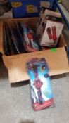 (R10A) Toys. Approx. 13 X The Amazing Spiderman Discs Launcher Watch. & 3 X 4Gamers PS3 Move Silic