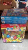 (R10A) Toys. 8 X Magnetic Power Magnetix Jr Activity System (New)