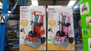 (R5M) Toys. 2 Items. 1 X Casdon Henry Deluxe Cleaning Trolly & 1 X Casdon Hetty Deluxe Cleaning Tro