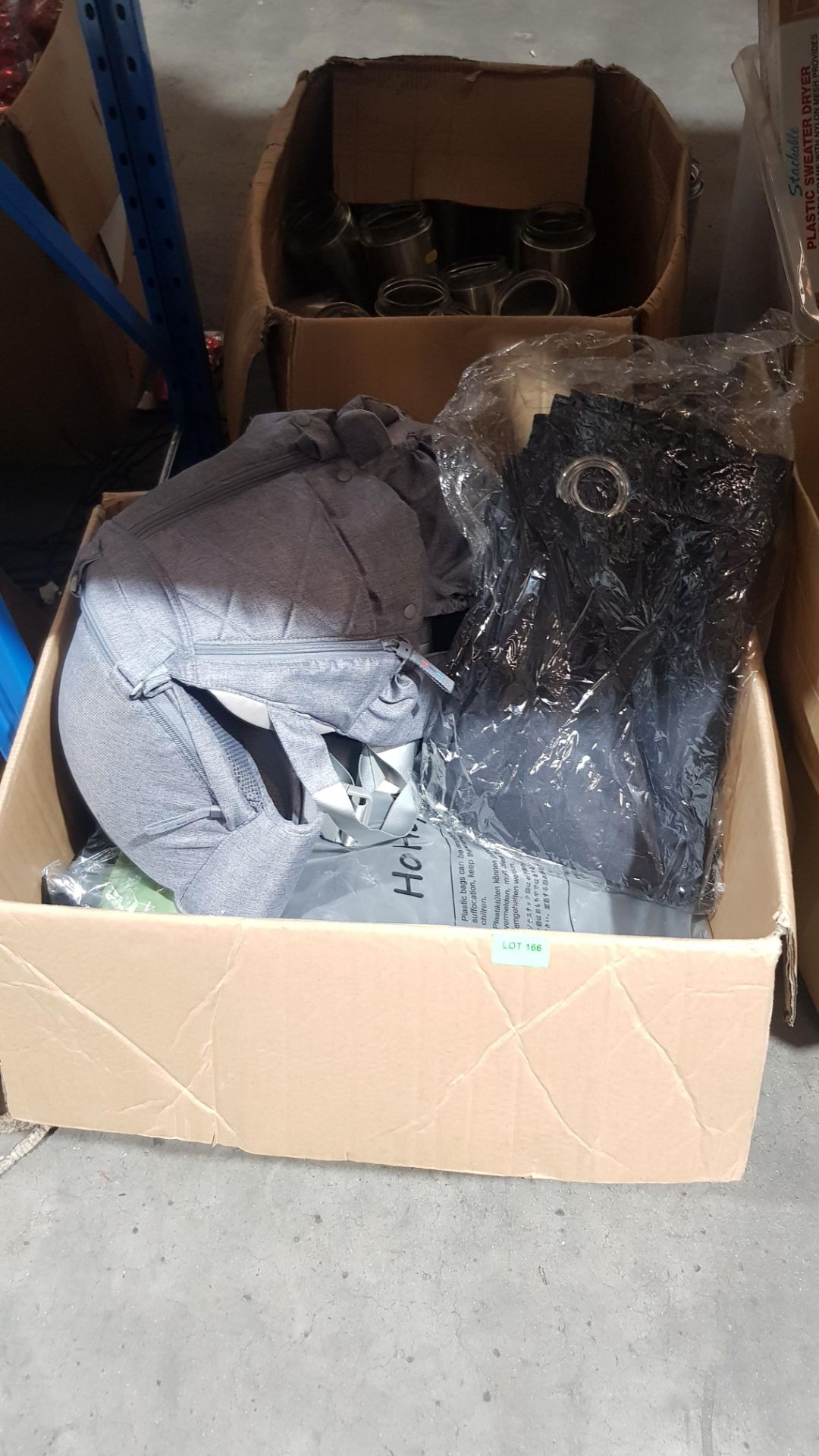 (R9J) Clothing / Baby. Contents Of Box : Mixed Lot To Include Grey Baby Carrier. HoHope Baby Diap - Image 3 of 3