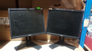 (R5N) Tech. 2 X Dell Flat Panel LCD Monitor. Ex Retail. (No Cables)