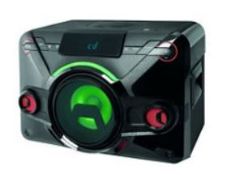 (R6G) Audio. 1 X Blackweb Power House Bluetooth CD Speaker With LED Light Show. RRP £59.99 (New)