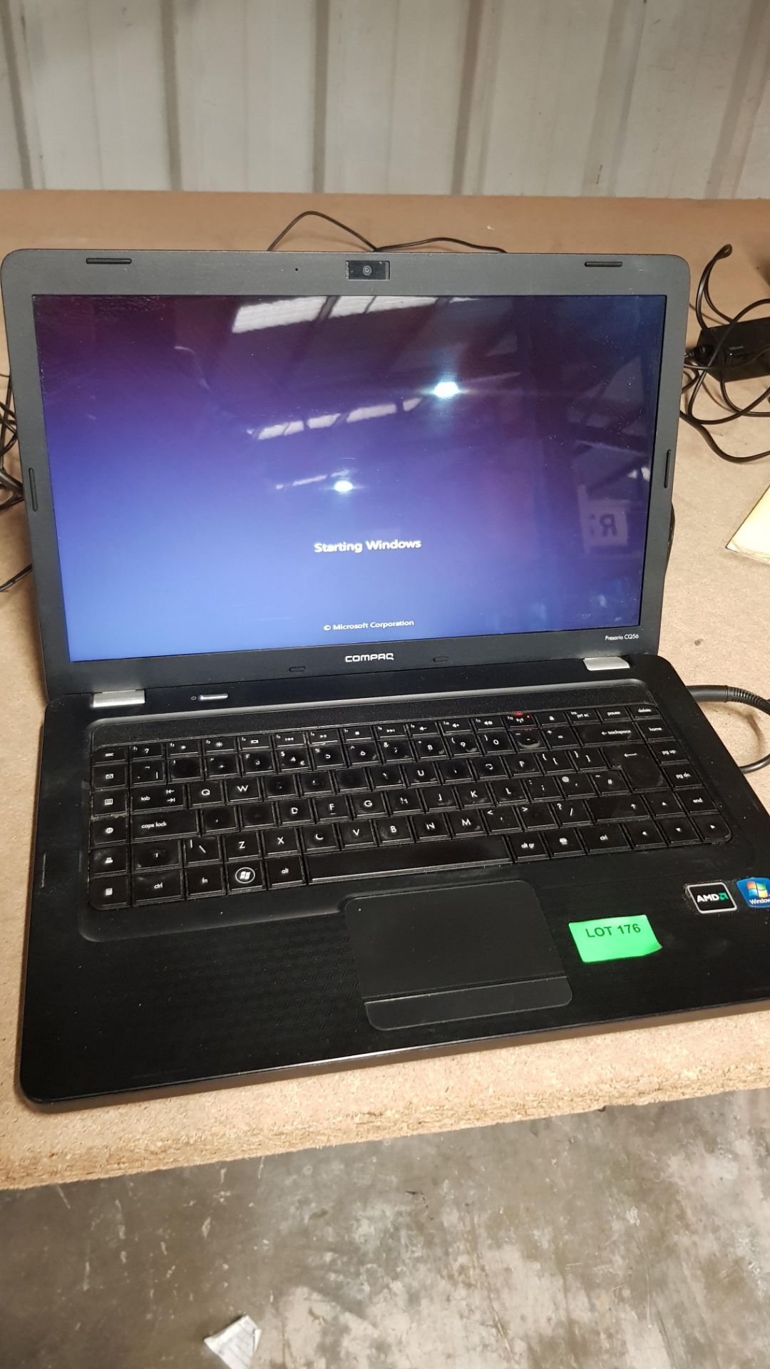 (R9K) Tech. 1 X Compaq Presario CQ56 Laptop (Starts – Password Protected). With Power Lead - Image 2 of 4