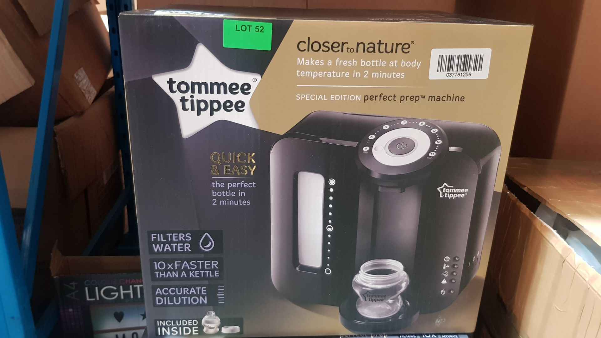 (R6D) Baby. 1 X Tommee Tippee Closer To Nature Perfect Prep Machine Special Edition Black. RRP £80 - Image 2 of 2