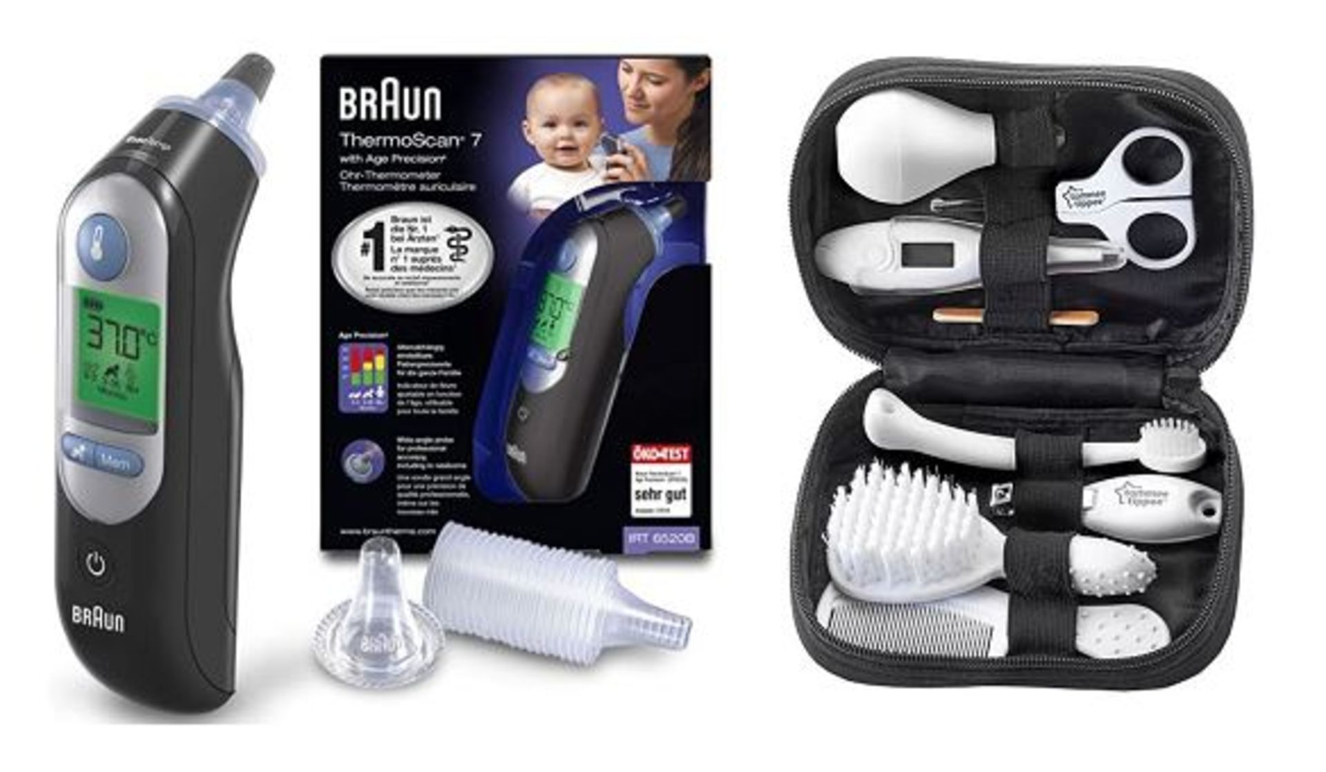 (R6B) Baby. 2 Items. 1 X Braun Thermoscan 7 Ear Thermometer With Age Precision (RRP £59.99) & 1 X T