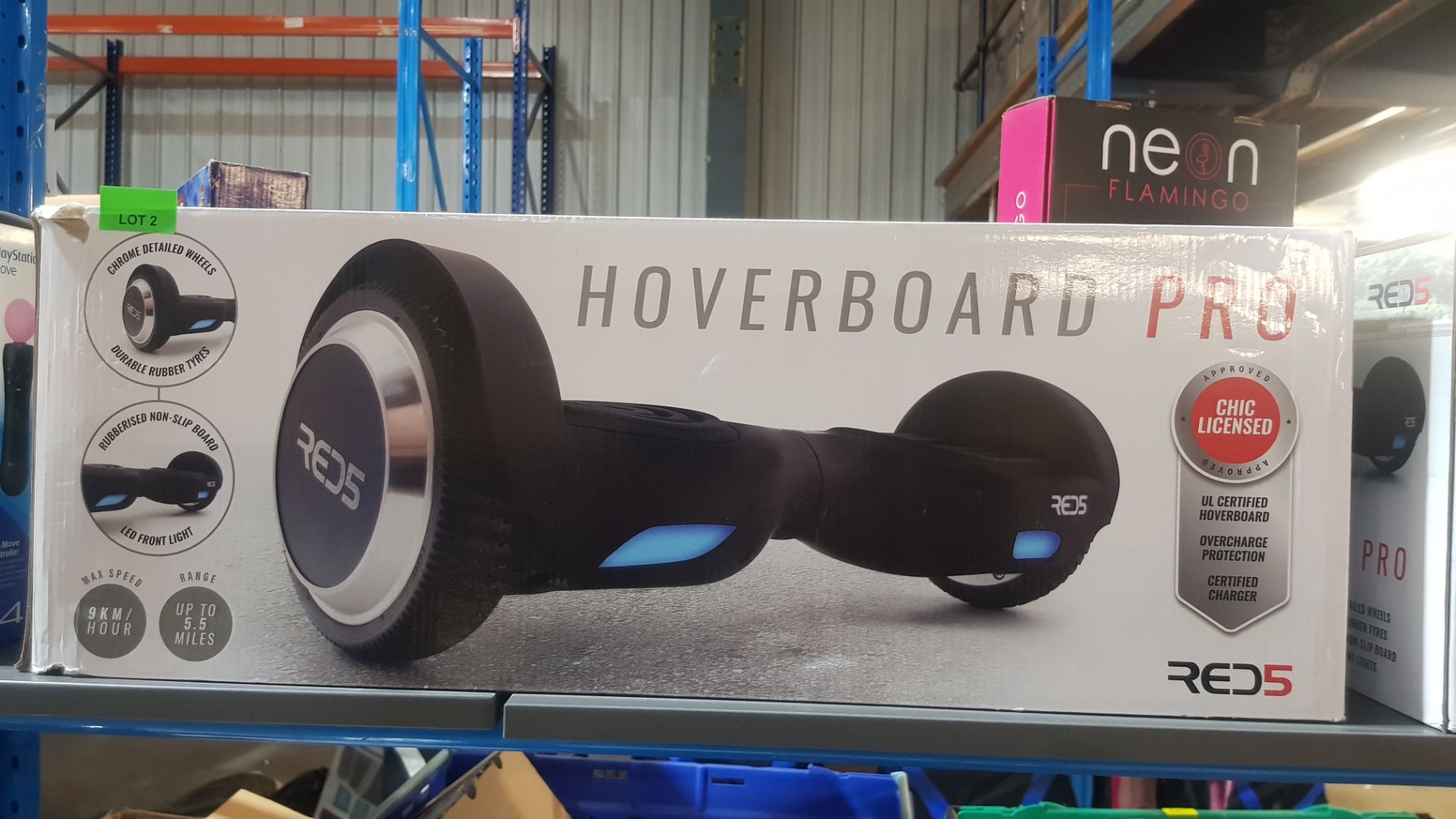 (R6A) Toys / Gadgets. 1 X Red5 Hoverboard Pro. NO POWER CABLE. Tested With Power Cable From Lot 1 - Image 2 of 2