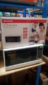 (R6F) Kitchen. 1 X Sharp 800W 20L Microwave Oven (Model R270WM) (Clean, Appears New)