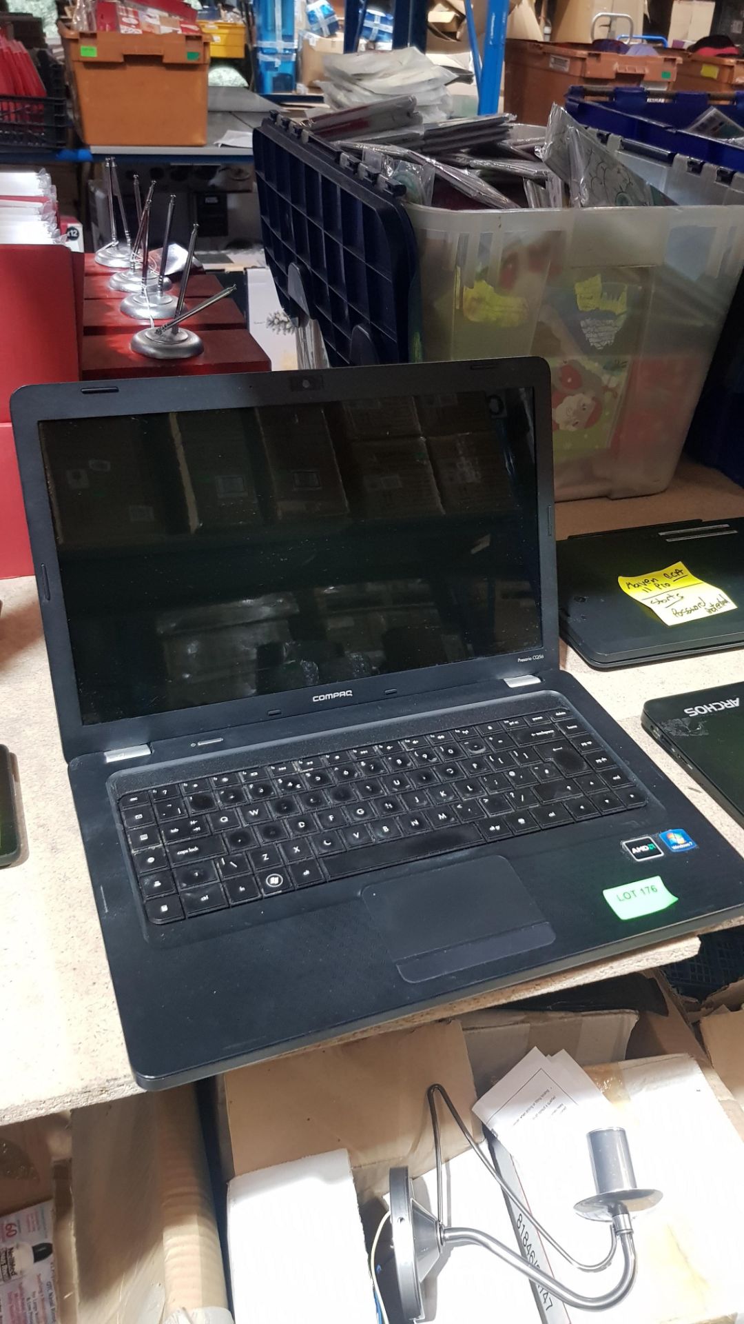 (R9K) Tech. 1 X Compaq Presario CQ56 Laptop (Starts – Password Protected). With Power Lead - Image 4 of 4