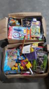 (R5H) Toys. Contents Of 2 Boxes. Mixed Items To Include Medical Set, Action Figure. Big Train, Glo