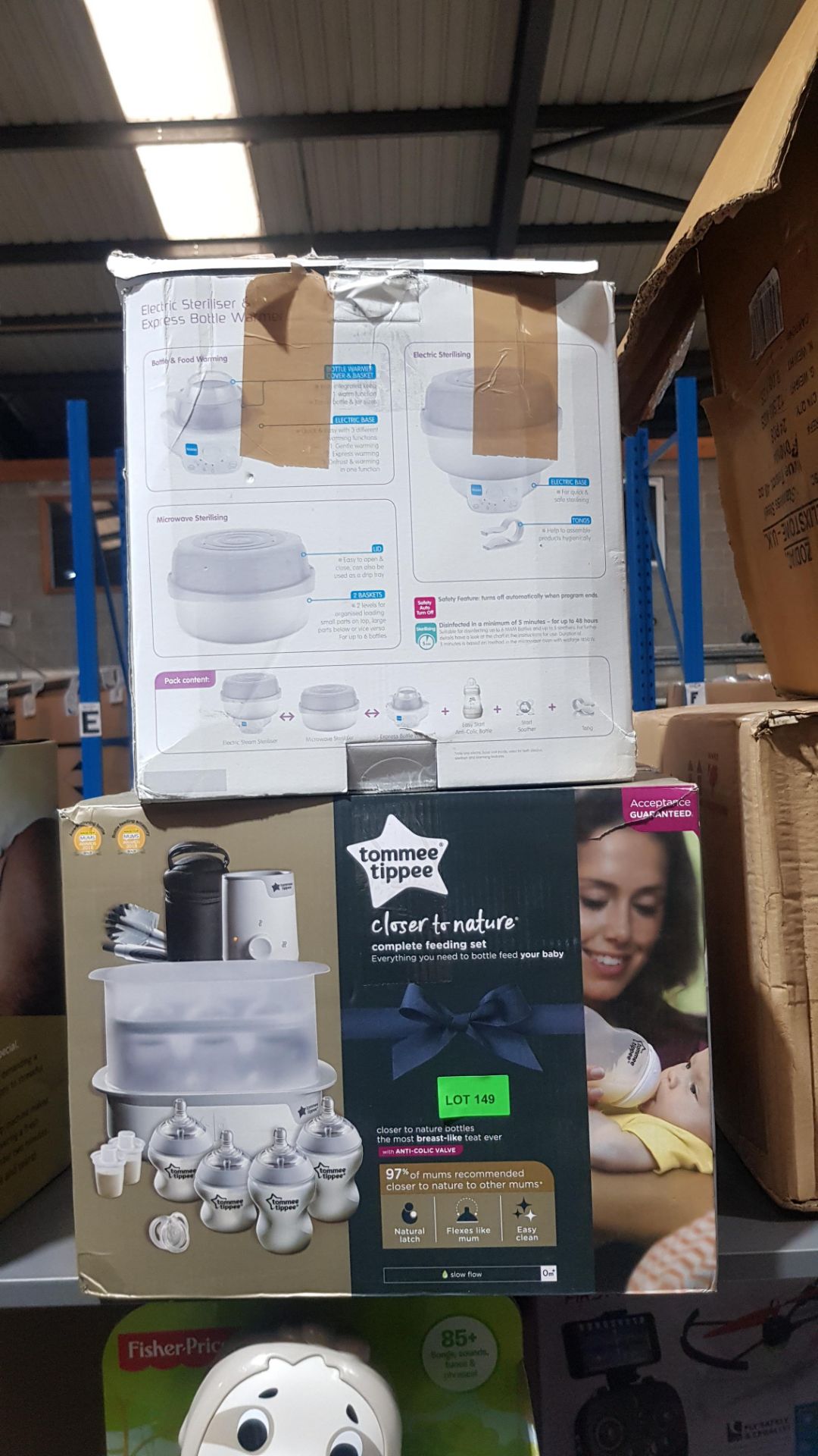 (R9H) Baby. 2 Items. 1 X MAM Electric Steriliser & Express Bottle Warmer. & 1 X Tommee Tippee Close