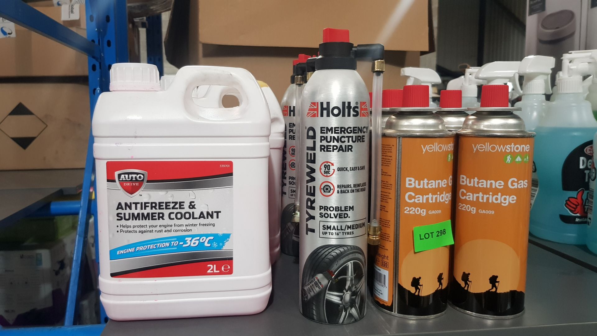 (R8E) Mixed Lot. 15 Items. 3 X Auto Drive Antifreeze & Summer Coolant. 4 X Holts Tyreweld Emergen