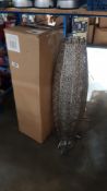 (R5D) 1 X Tall Moroccan Floor Lamp Silver (New)