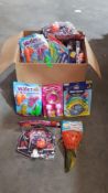 (R5G) Toys. Contents Of Box. To Include 12 X Basketball Set, 5 X Water Games Ring Set, 4 Water Pist