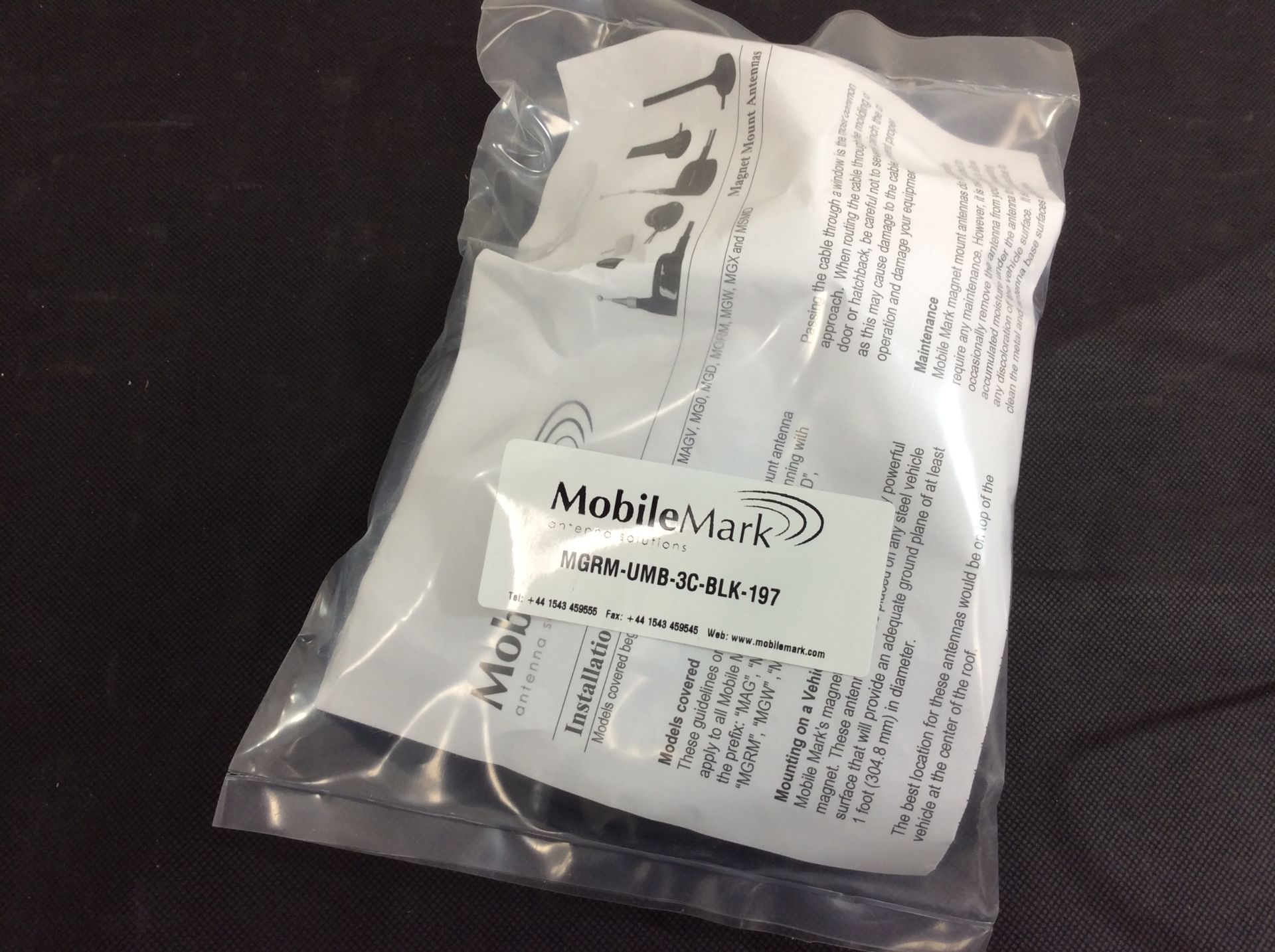 Mobilemark mgrm-umb-3c-blk-197 in sealed bag