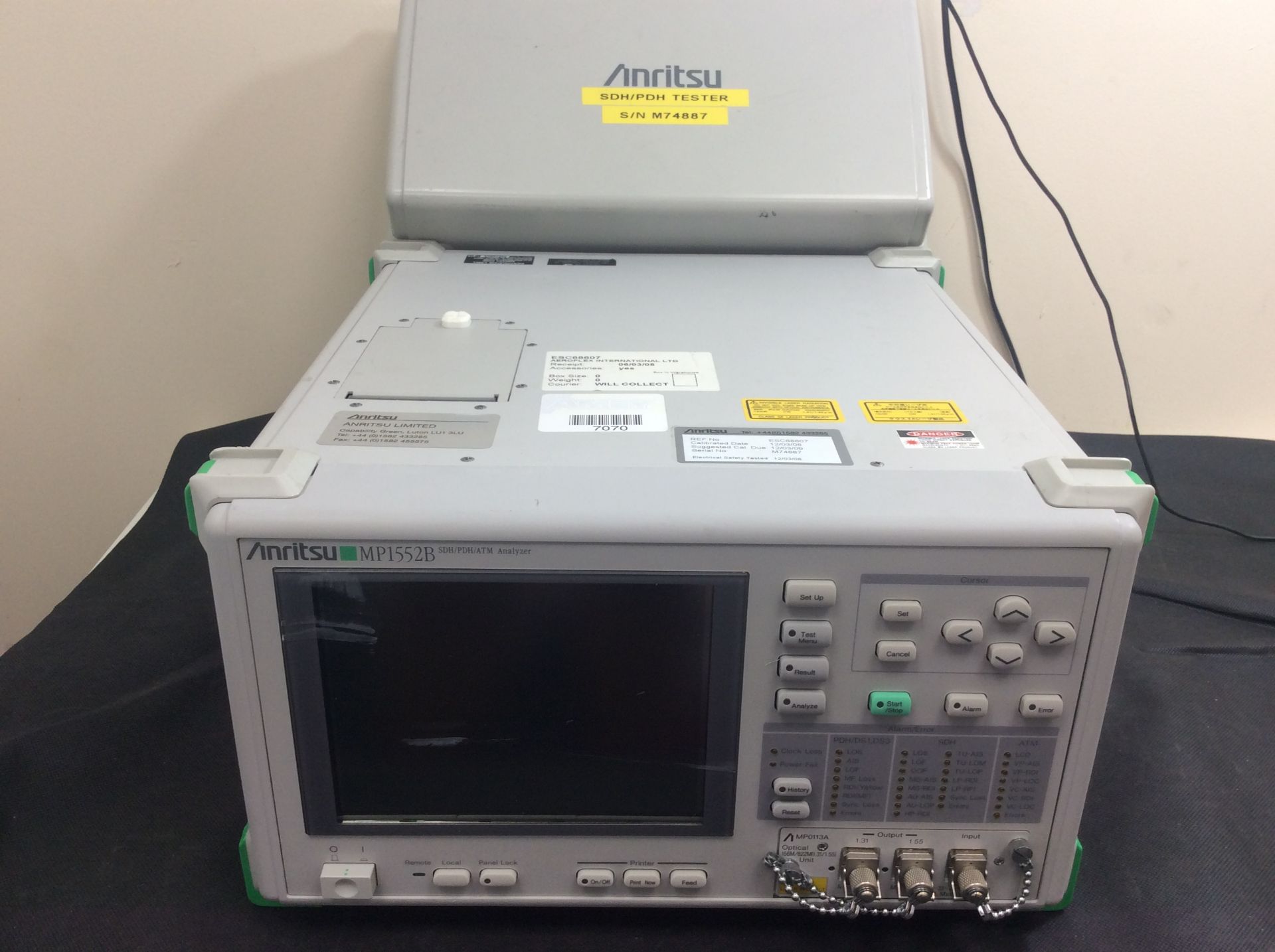 Anritsu mp1552b sdh/pdh/atm analyzerwith built in printer