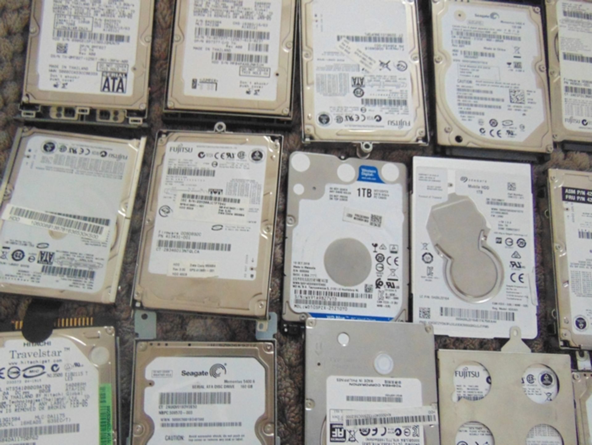 20+ hard drives from 80gb to 1 tb these came - Image 2 of 2