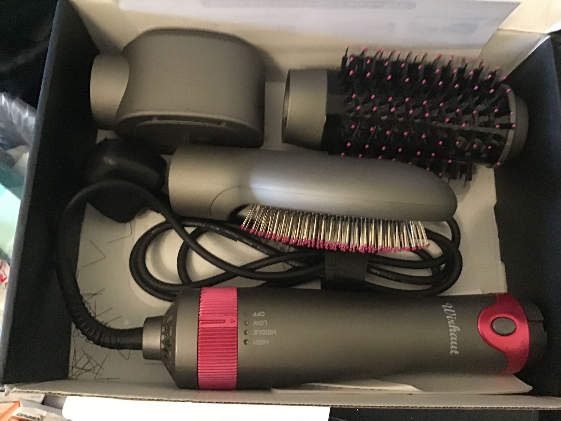 Wirhault 3 in 1 interchangeable hair dryer brush - untested customer return - Image 3 of 4