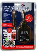 Bluecol 12v digital car to car jump starter easy battery charger 6m lead rrp £24.99