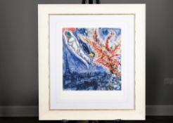 Limited Edition Marc Chagall ""Flowers Over Paris"" 1 of only 50 Worldwide.