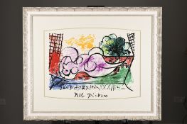 Limited Edition Pablo Picasso. From the Marina Picasso Collection. ""Femmes Endormie""