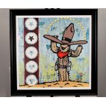 Limited Edition on canvas ""Cactus Cowboy"" by Adam Green