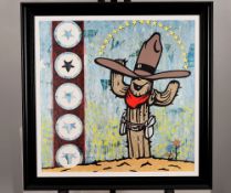 Limited Edition on canvas ""Cactus Cowboy"" by Adam Green