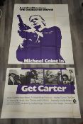 Large 2 Metre Original Cinema Poster ""Get Carter""