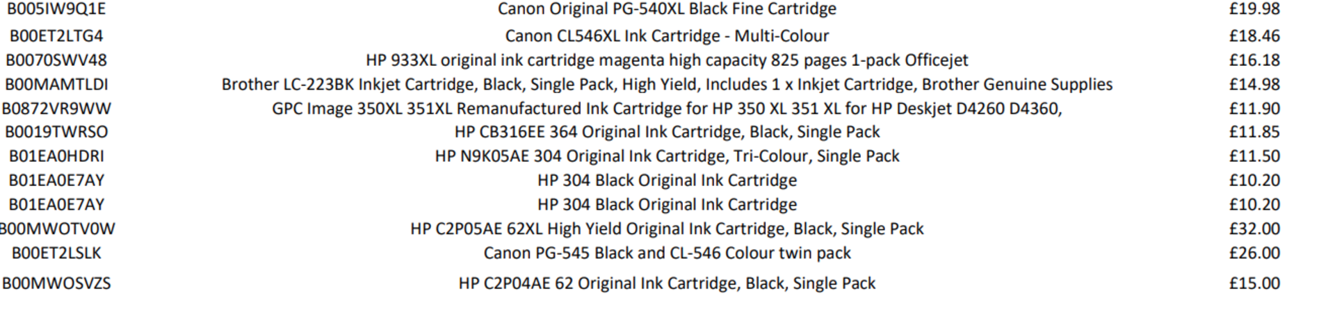 HP Epson Brother Canon - 66 Items - RRP £2650 - P162 - Image 6 of 6