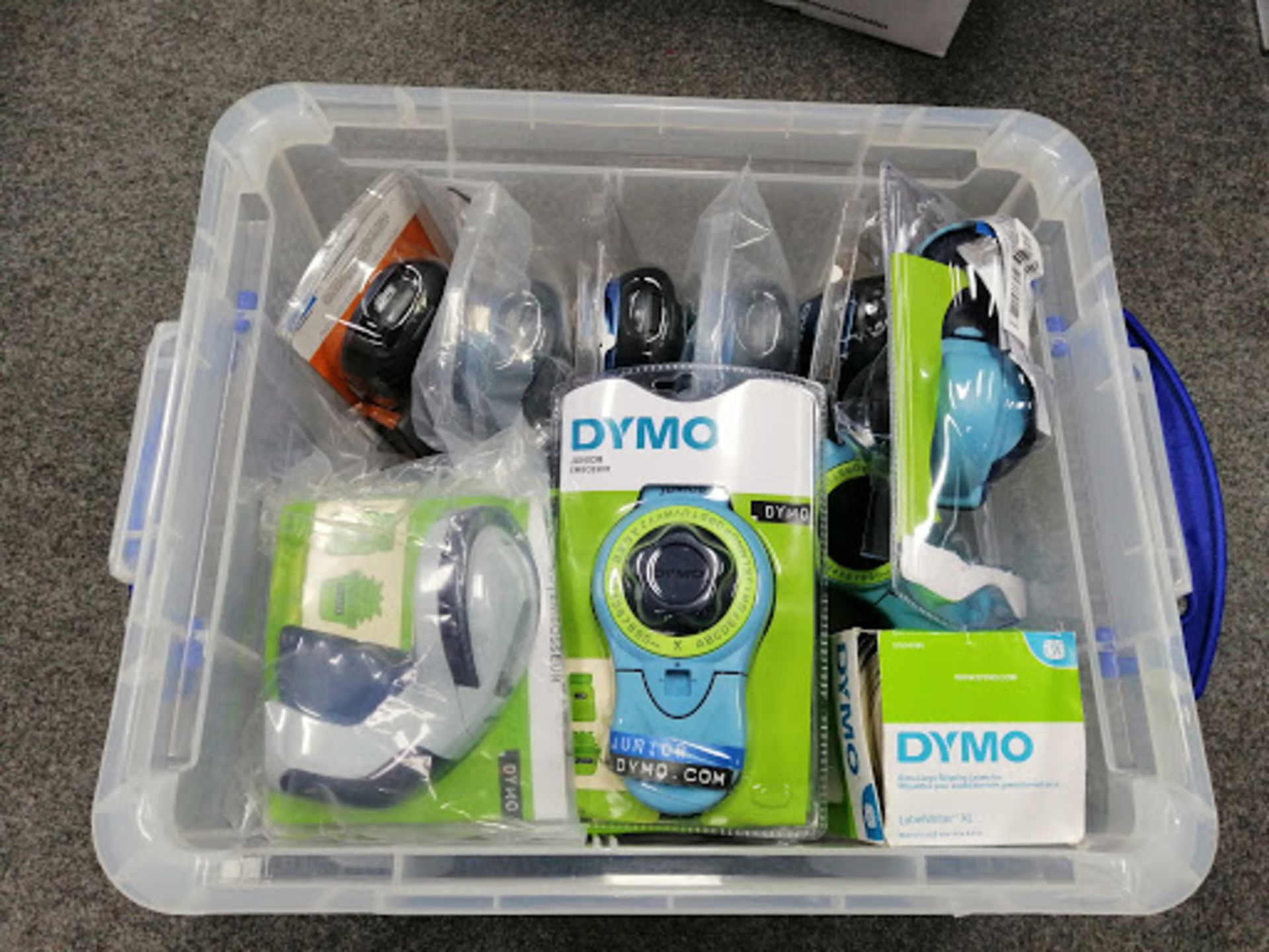 Customer Returns DYMO label printers and labels - 19 Items - RRP £399 - BOX107