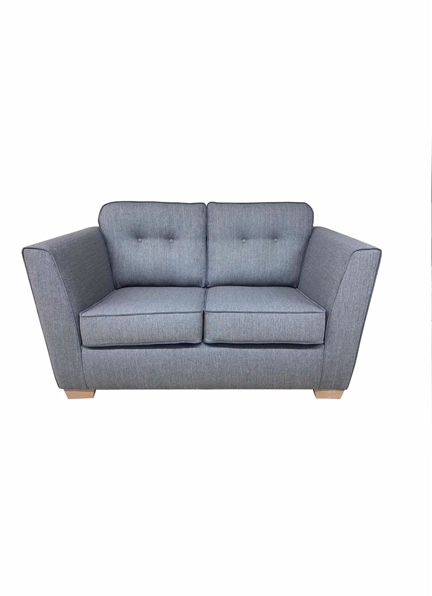 Brand new Dorset 3 seater plus 2 seater luxury fabric sofas in grey - Image 2 of 2