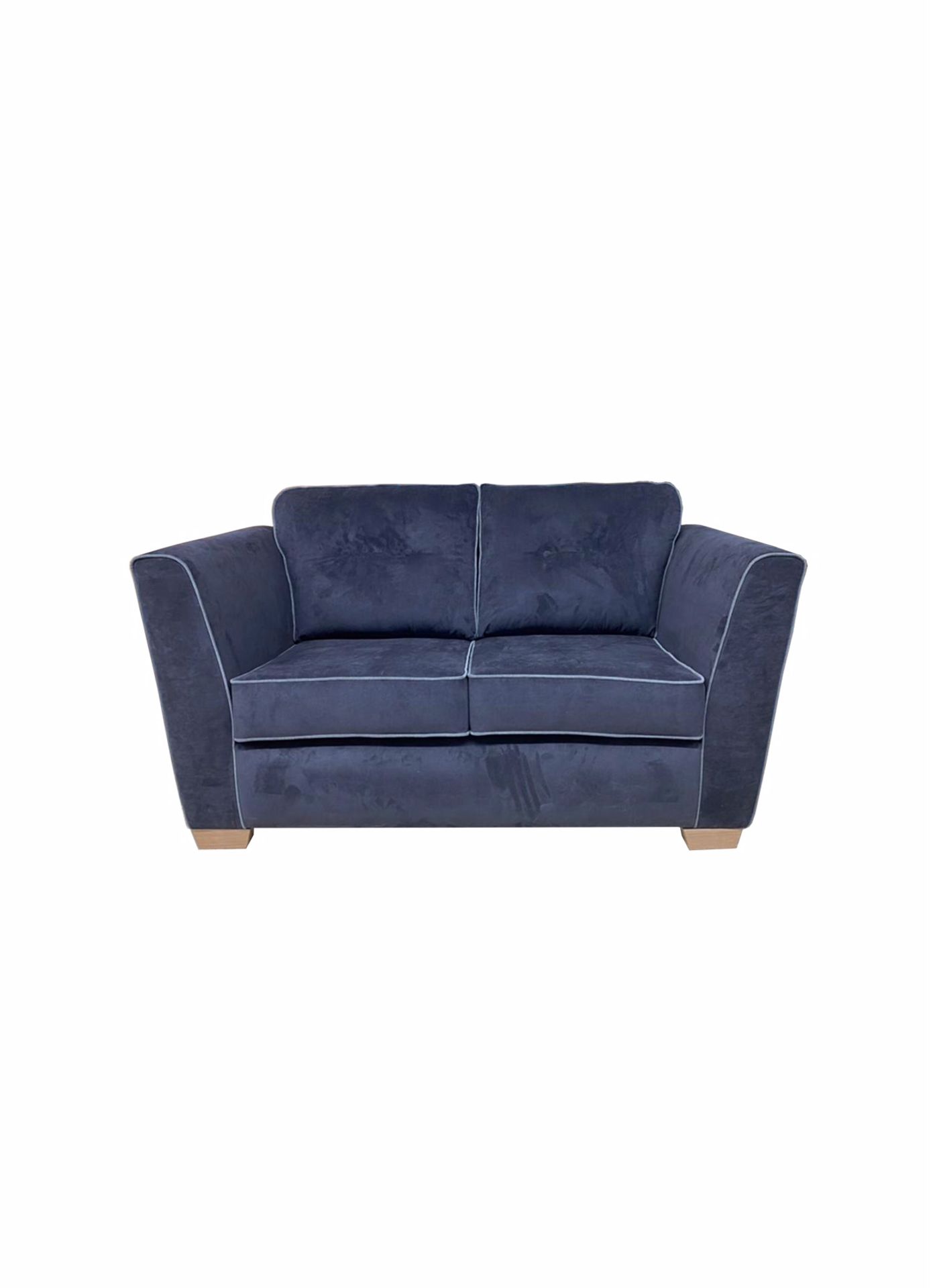 Brand new 3 seater plus 2 seater Dorset luxury fabric sofas in navy - Image 2 of 2