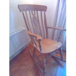 Leicestershire Pine Cottage Rocking Chair 1952