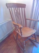 Leicestershire Pine Cottage Rocking Chair 1952