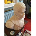 Finely Carved Marble Bust of Napoleon